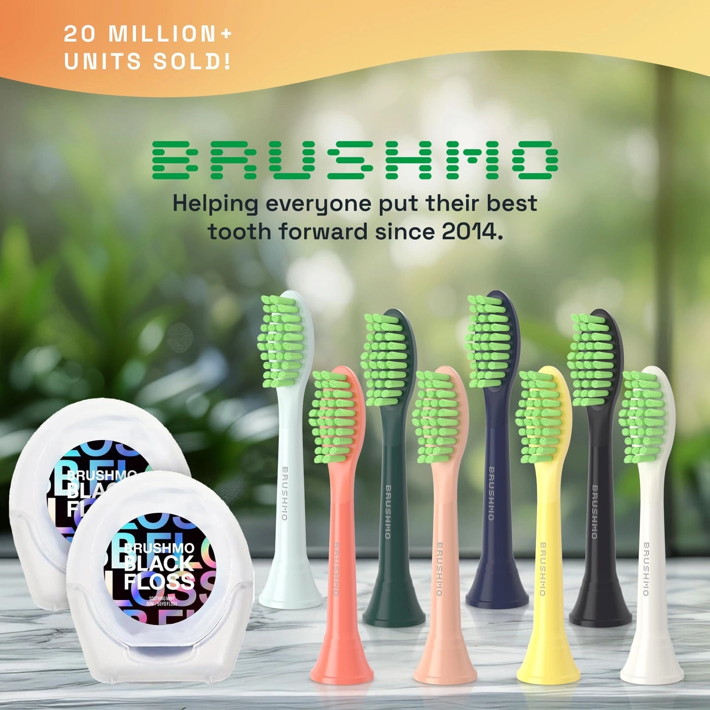 Replacement Toothbrush Heads - 4 Standard Heads Tongue Cleaner