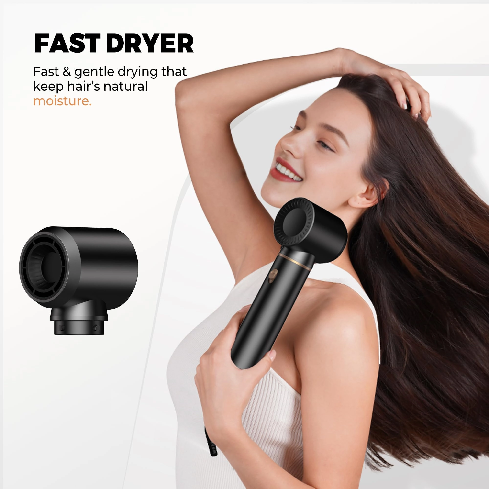 5 in 1 Blow Dryer Brush - Green Gold 800 watts