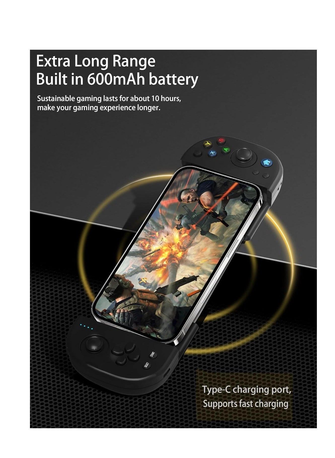 D8 Telescopic Mobile Phone Gamepad - Android iOS PS3 PS4 Switch PC