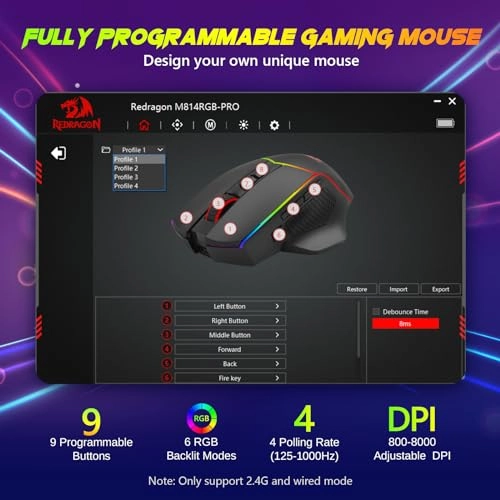 Gaming Mouse M814 - Wireless