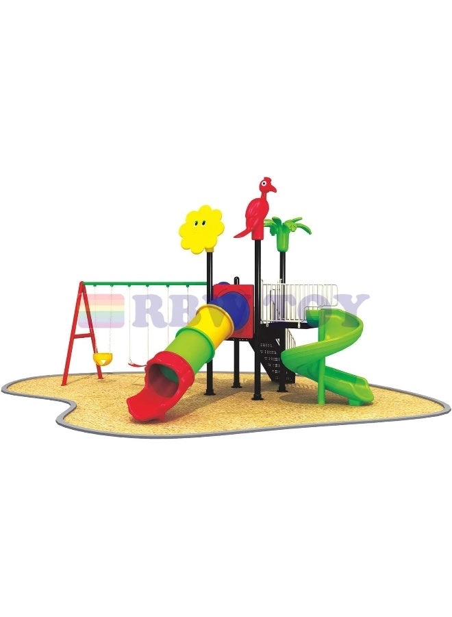 Multi Purpose Kids Outdoor Playing Equipments - 770x320x280cm 2+ Years