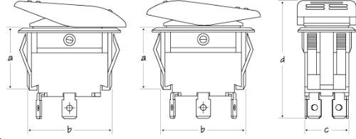 Illuminated Switch - 12V Momentary On/Off/Momentary On