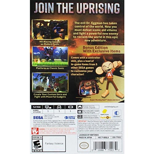 Sonic Forces Bonus Edition - Nintendo Switch