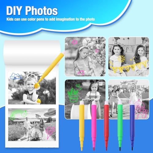 Instant Camera Refill Print Paper - 5 Rolls 56mm x 25mm