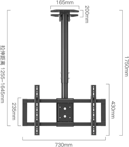 TV Ceiling Mount - 80kg 37-85 inch