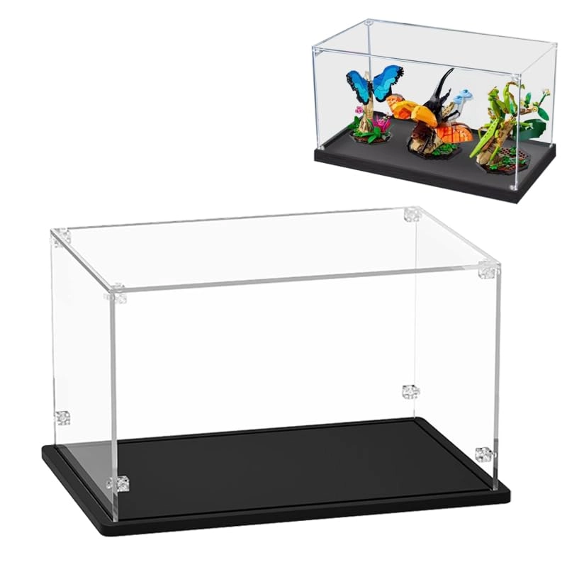 HCAEIOFJ Clear Acrylic Display Case for Lego-IDEAS 21342 - 15.74x7.87x7.87in Acrylic