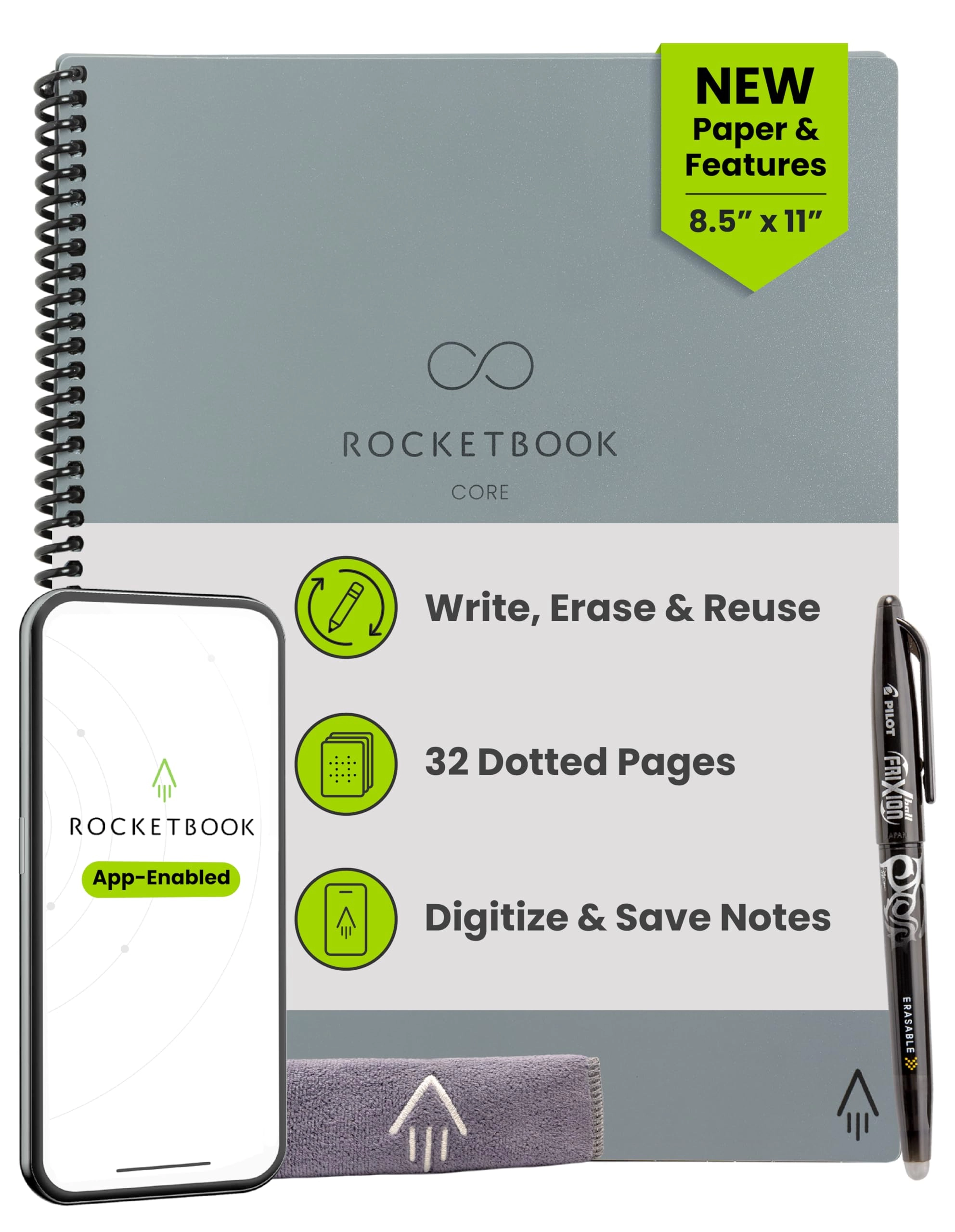 Rocketbook Core Letter Softcover - Dotted