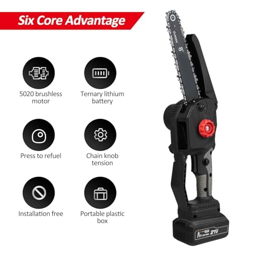 Mini Chainsaw - 8-INCH 4000mAh