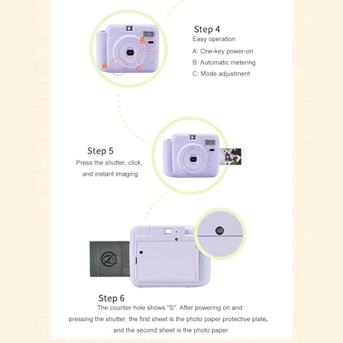 One Click Instant Film Camera - 86 x 54mm