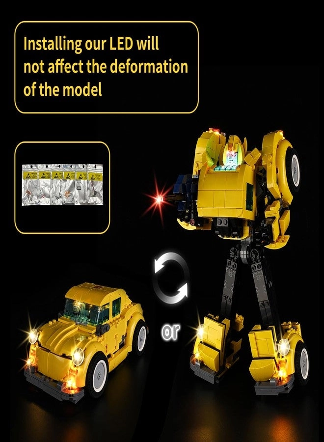 LED Light Kit - Compatible with Bumblebee Robot 10338 Building Blocks Lights Only (Model Not Included)