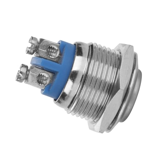 Metal Push Button Switch - IP65 2A 250V 5 pcs