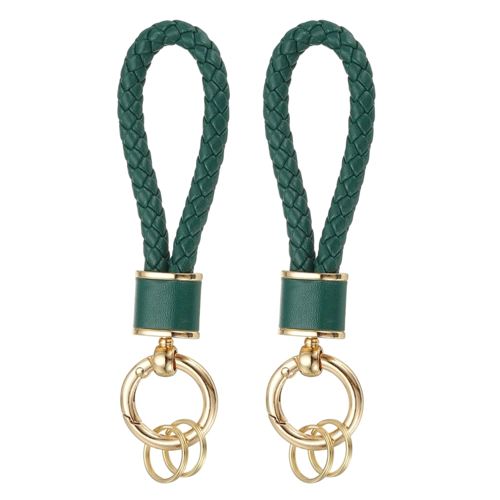 Braided Leather Keychain - Animal