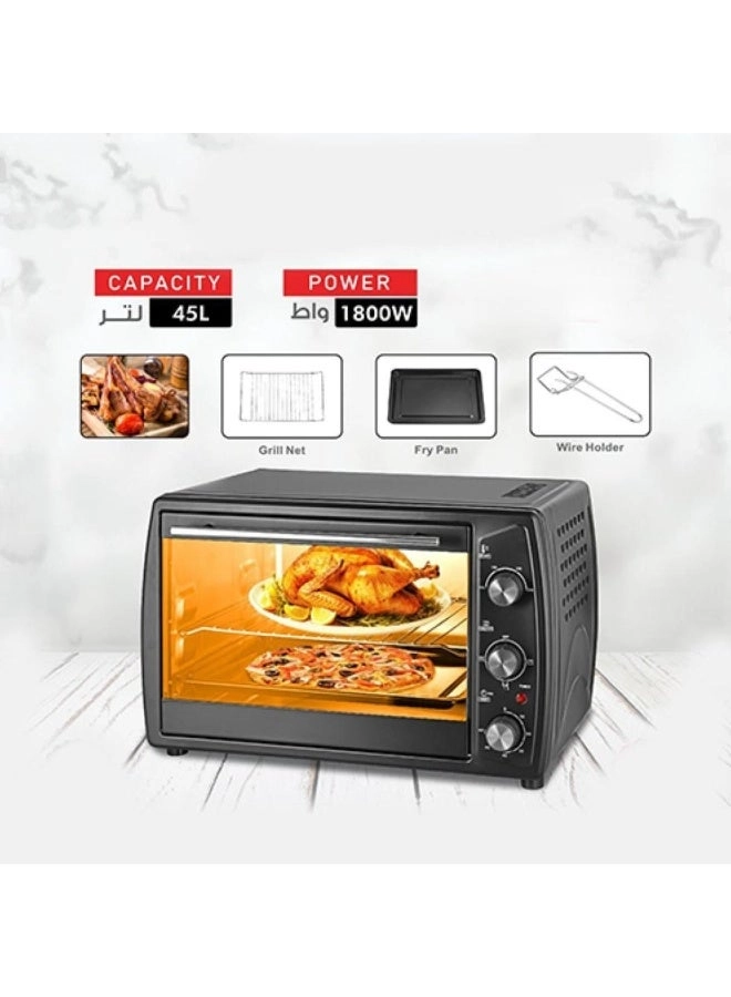 Electric Oven Toaster - Multi-function Bake Grill Roast