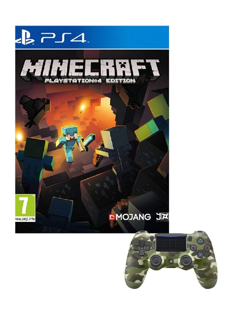 Xbox Game Studios Minecraft + Dualshock 4 Wireless Controller Adventure - PlayStation 4