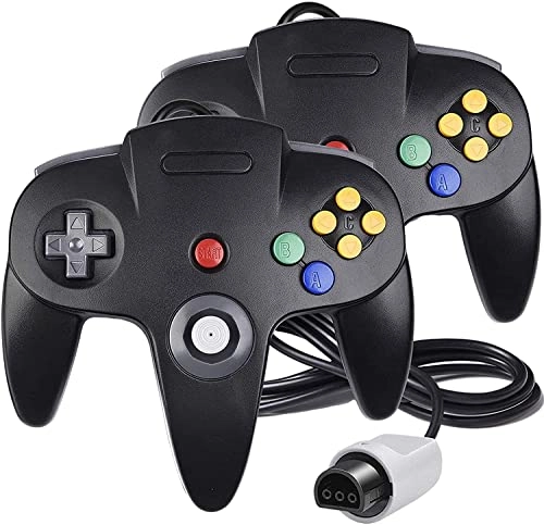 Burcica Classic 64 Wired Controller - Black N64 Pack