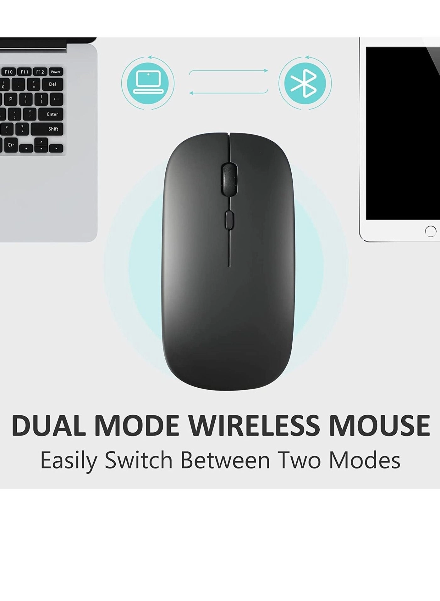 LED Rechargeable Slim Silent Mouse - Wireless