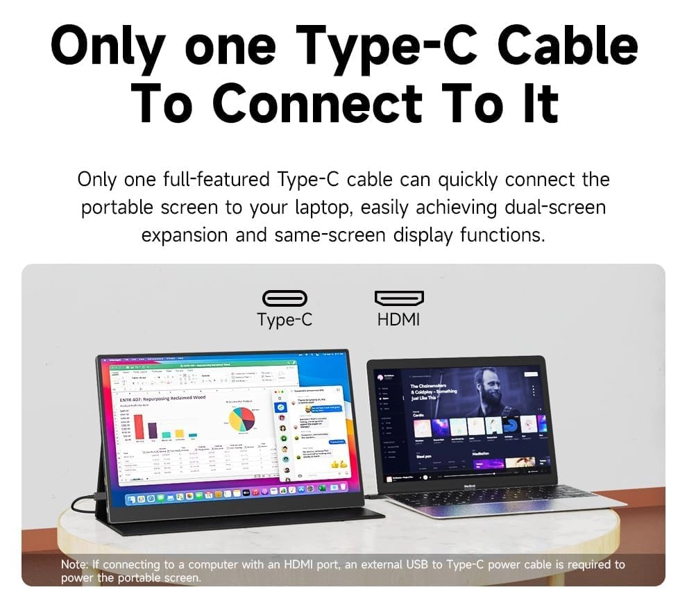 Portable Monitor - 1920x1080 15.6 Inches