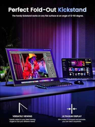 Portable Monitor - 3840 x 2160 Pixels 17.3 Inches