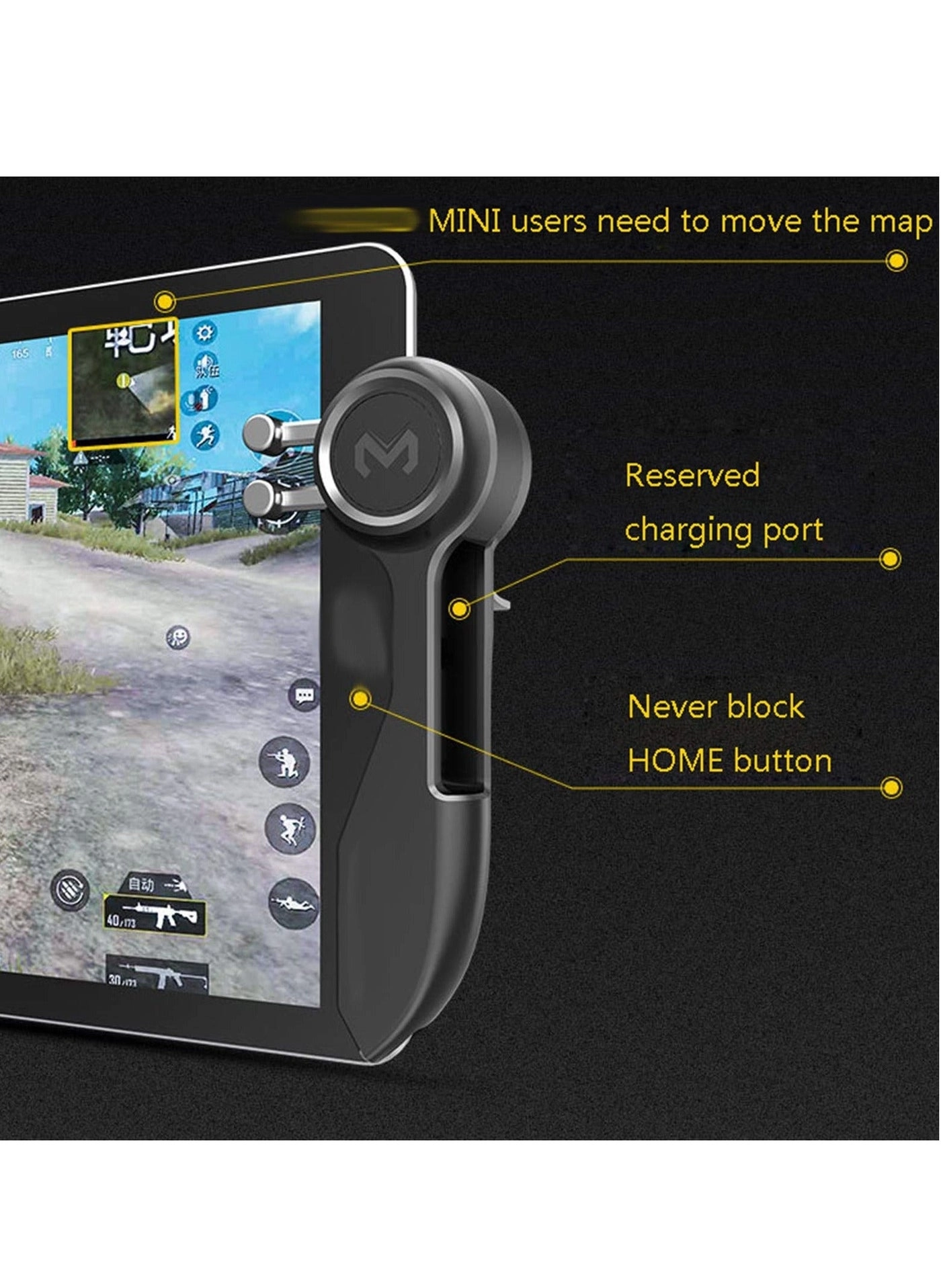 6-Finger Tablet Game Joystick Triggers - PUBG