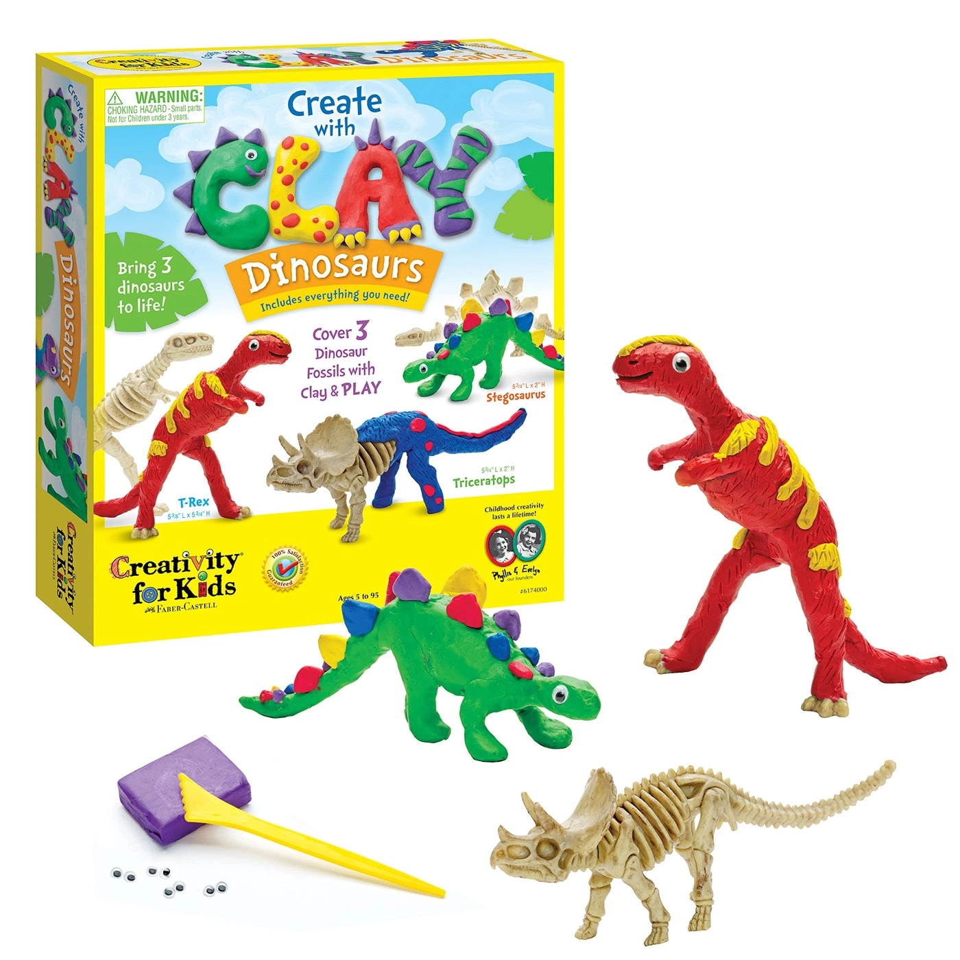 Creativity for Kids Create with Clay Dinosaurs - 5+ years