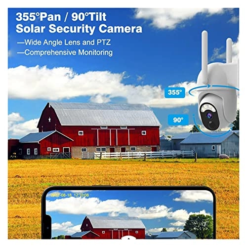 Outdoor Solar Security Camera 2K