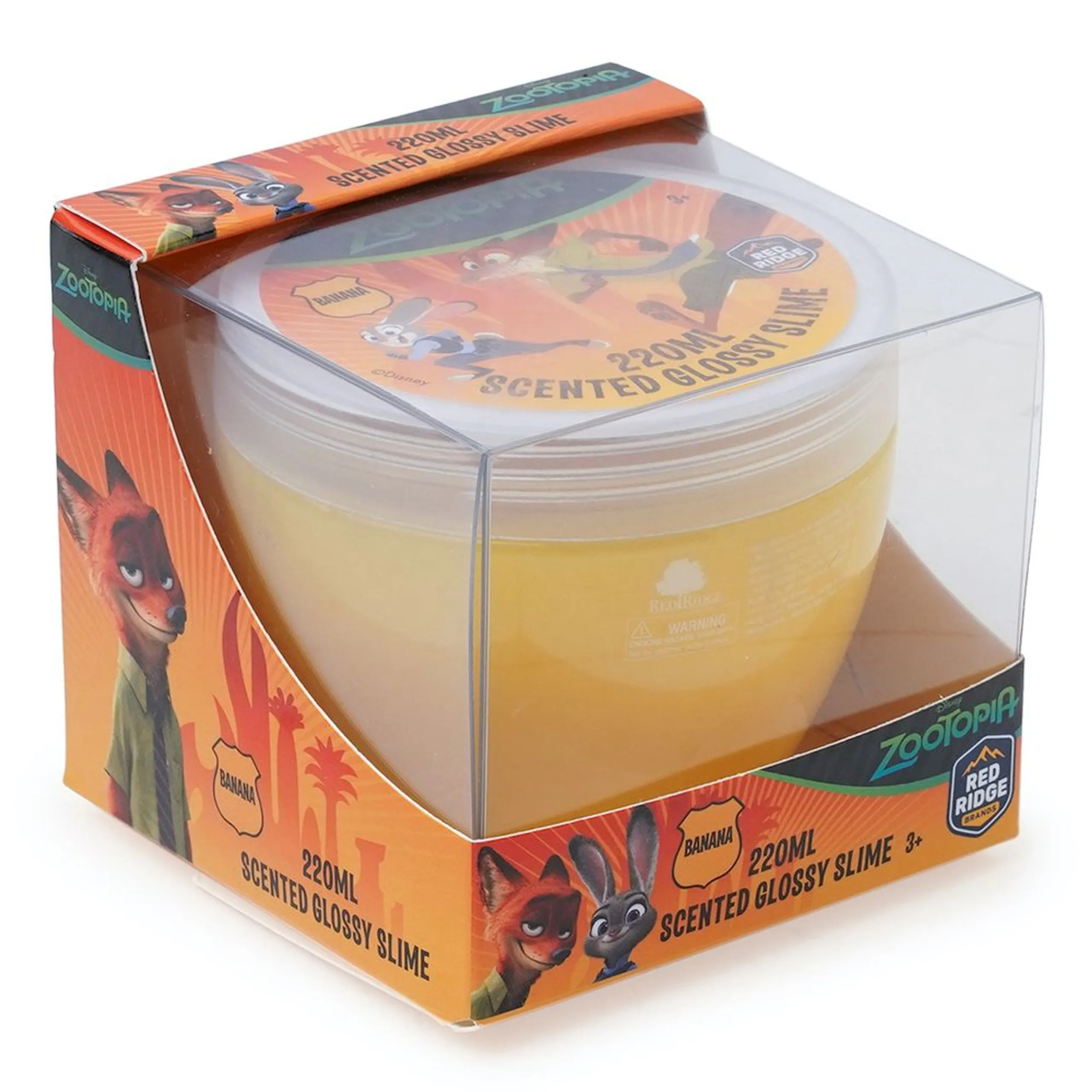 Disney Zootopia Scented Glossy Slime - Banana 220 ml - 3 years+