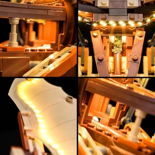 LED Light Set for LEGO Leonardo da Vinci's Flying Machine 10363 - Copper