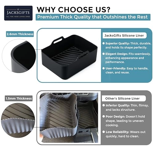 Air Fryer Accessories - silicone 8pcs