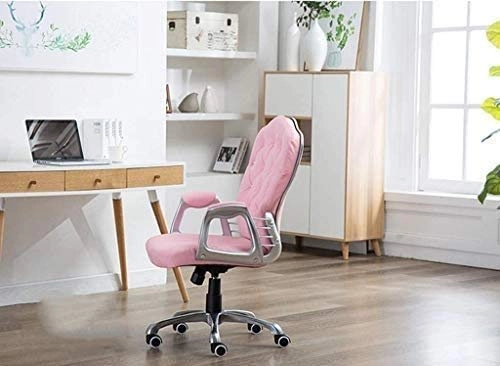 Desk Chair - PU Leather Brown High Back