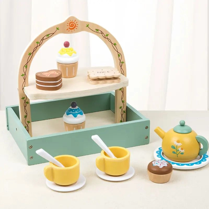 Kids Wooden Tea Pot Set (FP-2104-53)