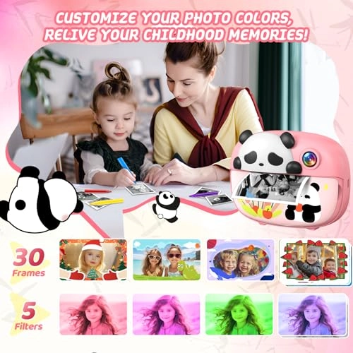 Panda Kids Camera - 12MP 1080P 32GB