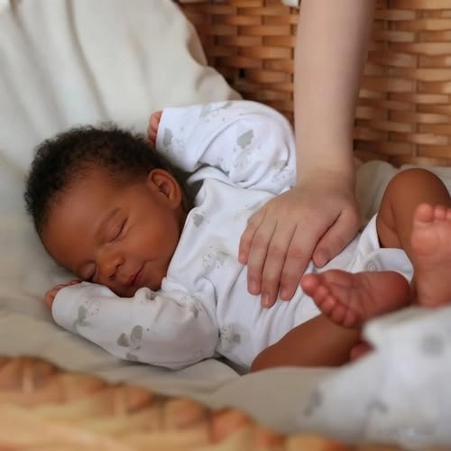 Reborn Baby Doll - 20 inches Vinyl Black Ages 3+