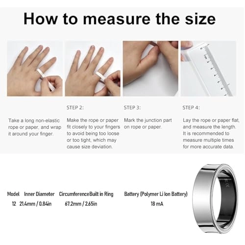 Smart Ring - Bluetooth 5.3 5ATM