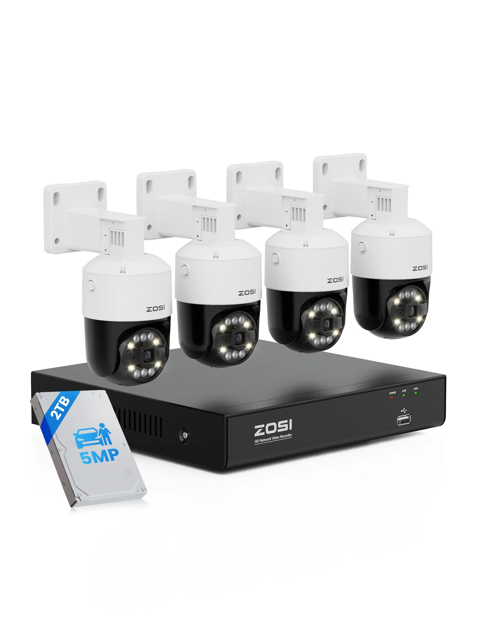 8CH 5MP 3K Lite - 4 Cameras