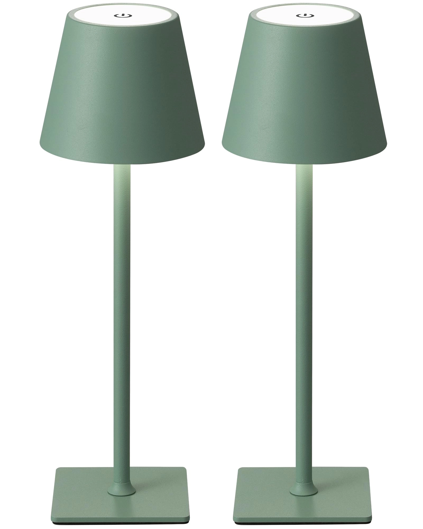 Zhongshan Cook Lighting Co., Ltd. Cordless Table Lamp - 2 Pack 4000mAh Green