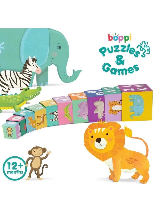 Baby Stacking Blocks Jungle Safari Animal - Letters and Numbers