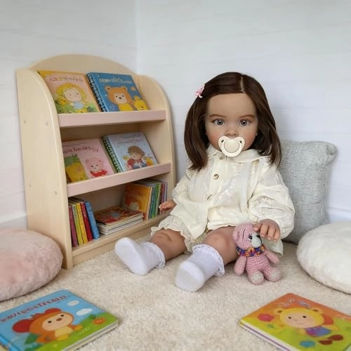 Pippa Reborn Baby Doll - 26 inch Cotton Vinyl Hand-rooted Curly Hair Ages 3+