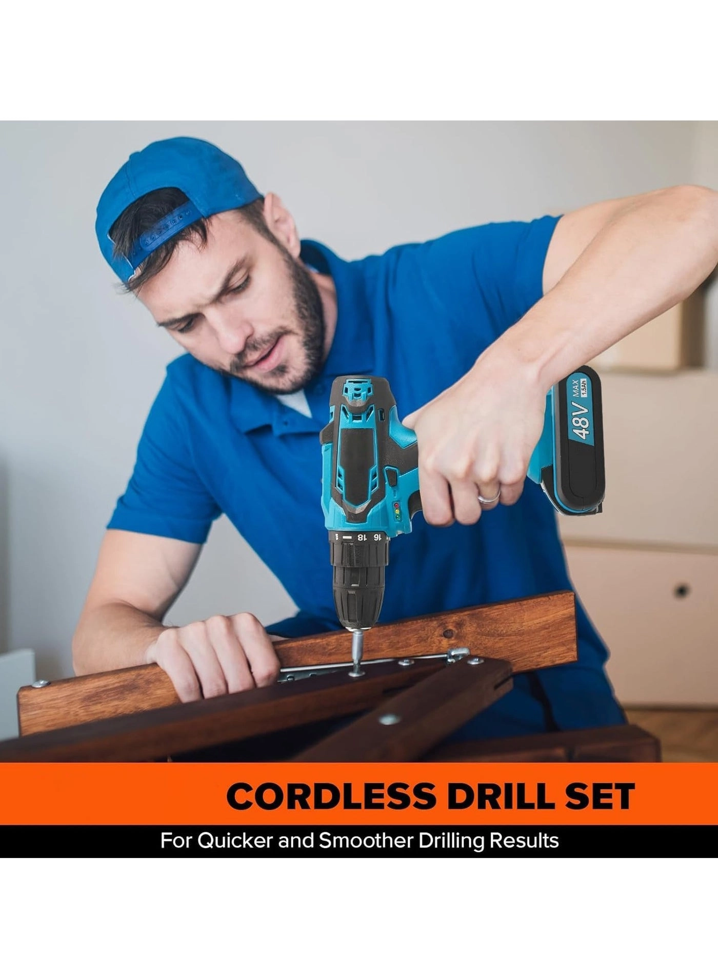 Cordless Drill - 1300mAh 48V