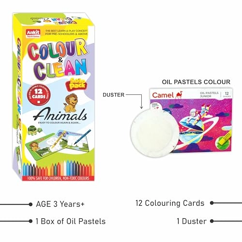 Color & Clean Flash Cards - 36 months - 10 years 14 pieces