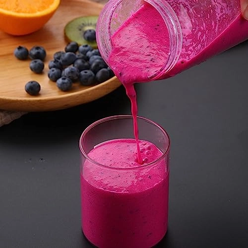 Mini Smoothie Blender - Portable USB Rechargeable 6-Blade Tritan Bottle