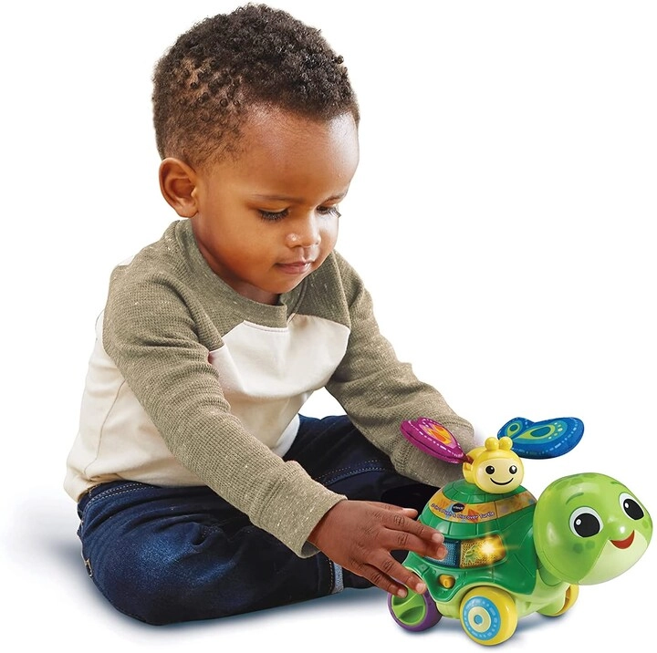 COLOR LAND CHILDRENS TOYS CENTER LLC Push & Discover Turtle - 2-in-1
