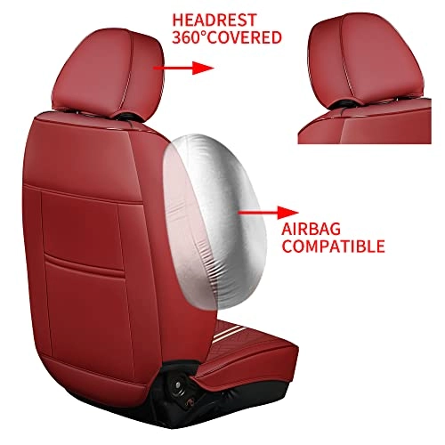 Car Seat Covers - Front Seat 2 Pack Faux Leather