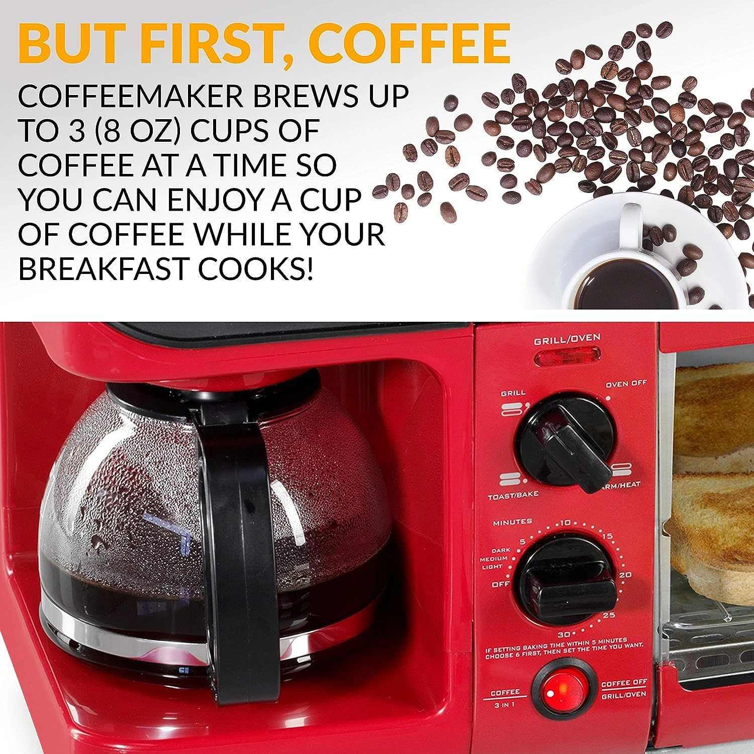 Retro 3-in-1 - 6 Cups Multi-Function