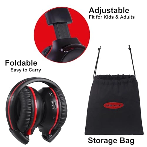 Infrared Headphones - Bluetooth Wired Honda Odyssey, Pilot, uConnect VES, Chrysler Pacifica, Town and Country, Dodge Grand Caravan, Chevy Suburban, Chevy Tahoe, GMC Yukon, Nissan Armada, Toyota Sienna, Cadillac Escalade, Ford Expedition