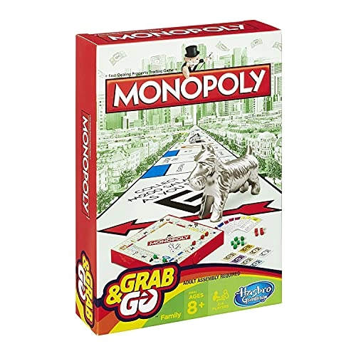 Clue - Grab and Go + Monopoly + Connect 4 + Hungry Hungry Hippo