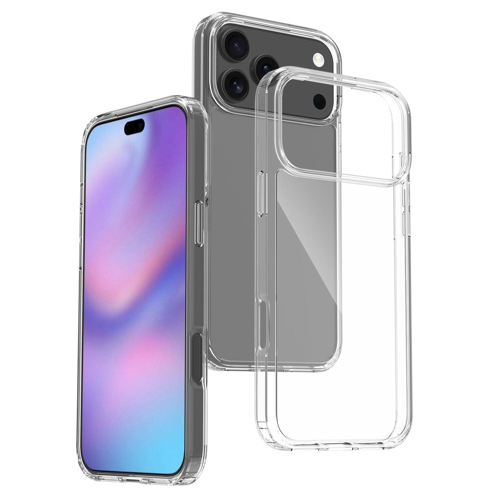 TR-CC1002 Hard Shell Clear Bumper Case for iPhone 17 Pro