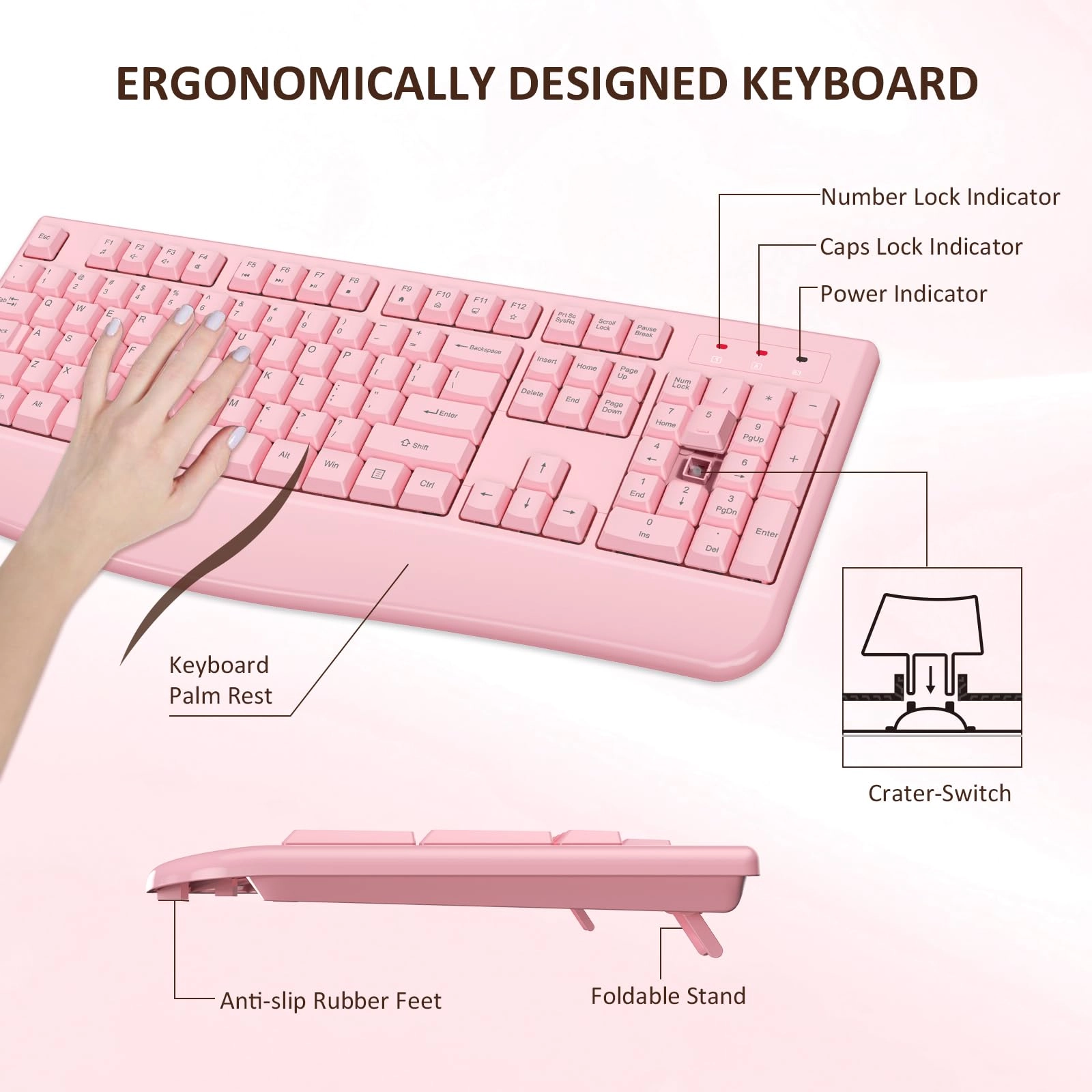Keyboard and Mouse Combo - QWERTY Wireless