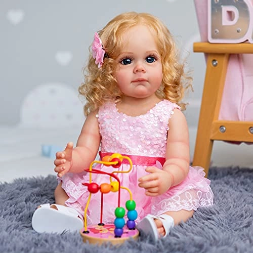 Maggi Reborn Baby Doll - 55 cm Silicone Hand rooted fiber hair