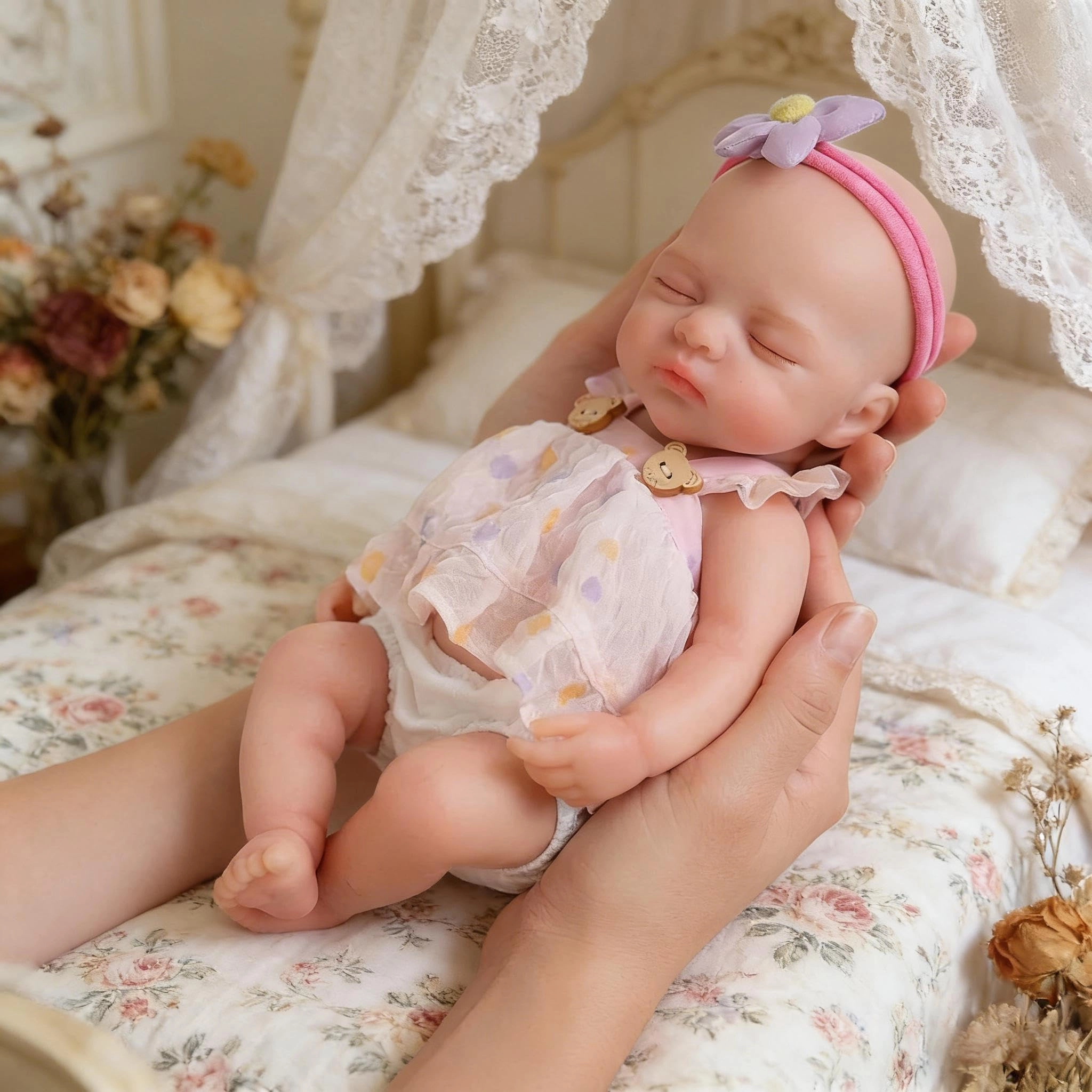 Nanjing Tianzeng Gifts Co.,Ltd Irys Reborn Baby Doll - 12 inch Silicone Girl Sleeping Ages 3+
