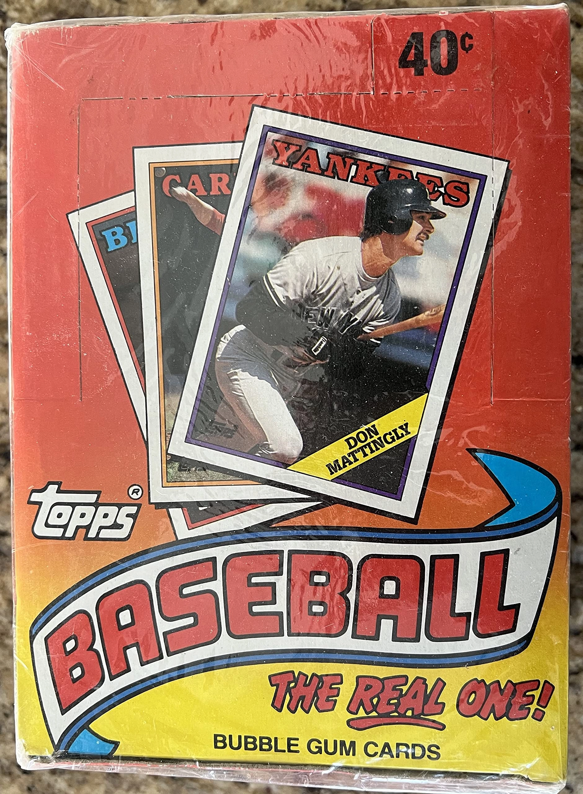Topps 1988 Baseball Wax Box - 36 PACKS 15 CARDS PER PACK